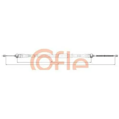 COFLE 11.6604 Seilzug Feststellbremse für RENAULT Captur (J5, H5) hinten, Links