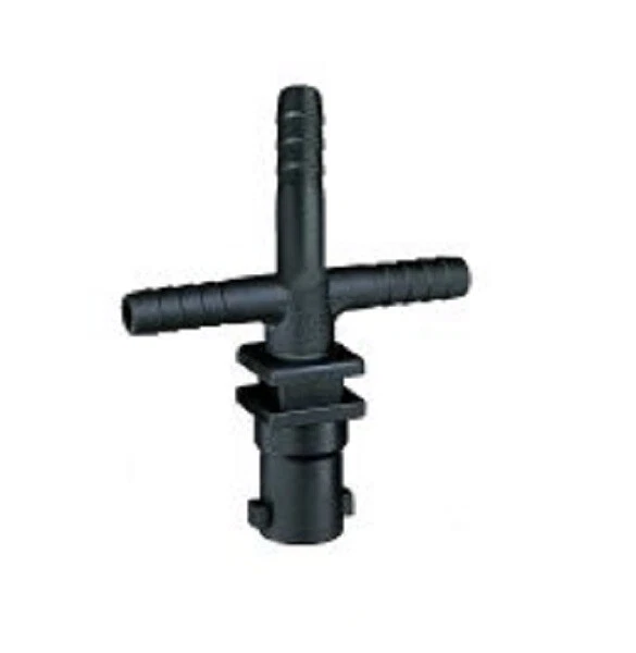 10 of Quick Nozzle Body Elbow Triple Hose Barb For 1/2" ID Hose 125 Max PSI