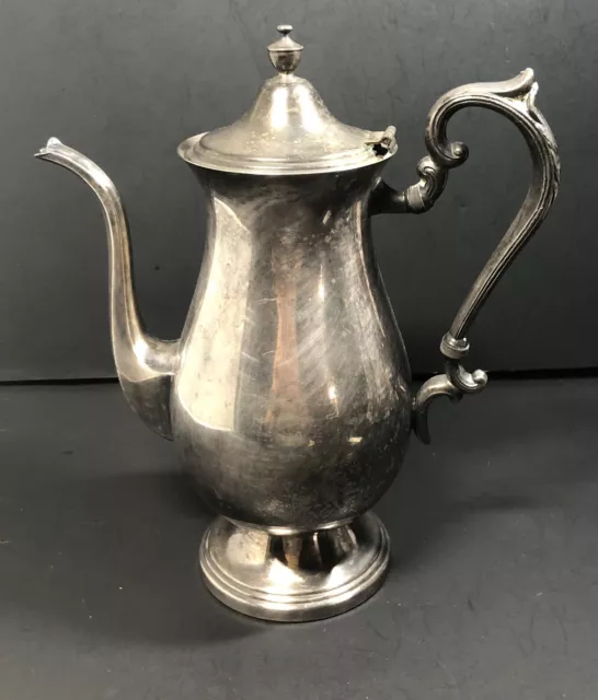 Vintage Silver On Copper Teapot/Coffee See photos for condition