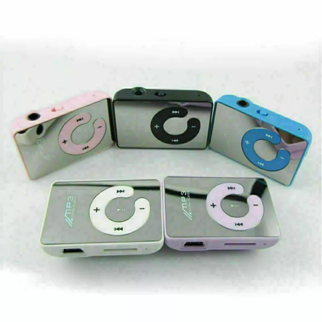 Mini Mirror Clip USB Digital Mp3 Music Player Card UK