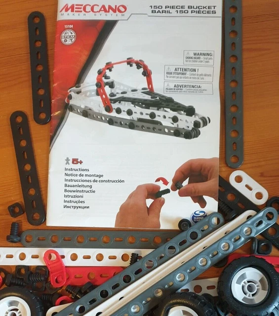 Meccano - Baril de Construction 150 Pièces