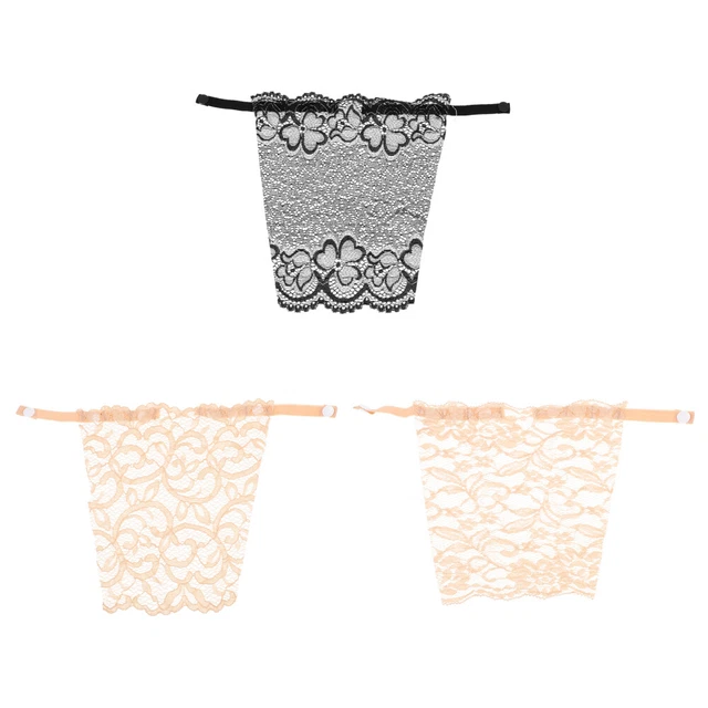 3 pz top tubo copertura seno donna pizzo mezza ballette donna
