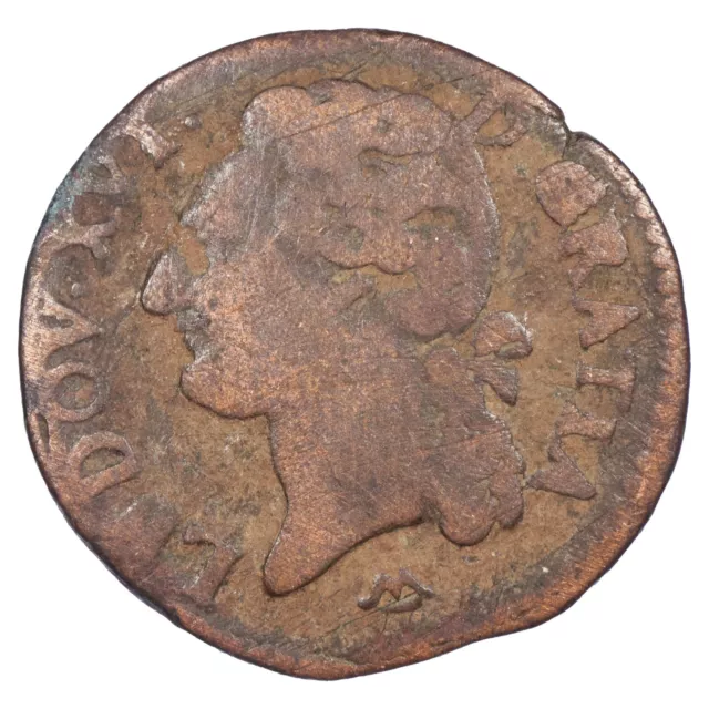 France louis XVI 1/2 Half sol 1789 N Montpellier Copper Dy.1715 Gad.349 KM.586