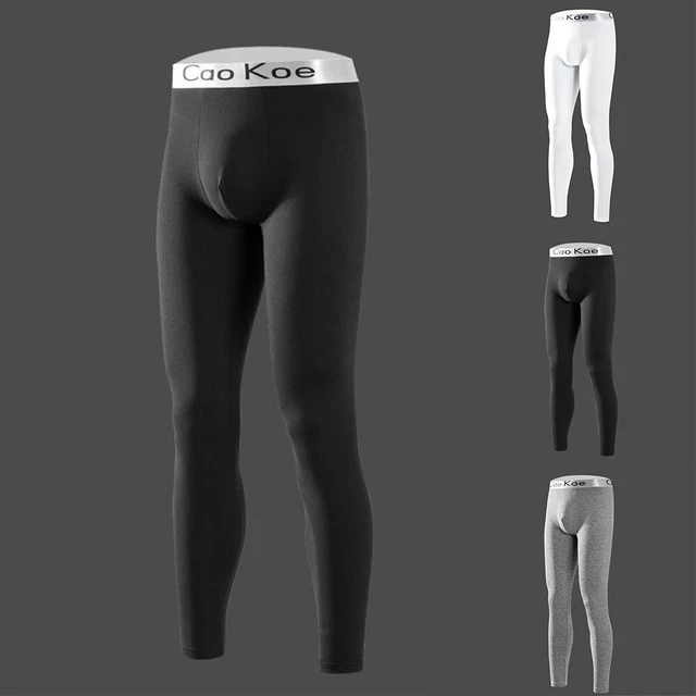 Intimo uomo termico lungo John pantaloni morbidi base calda leggings pantaloni
