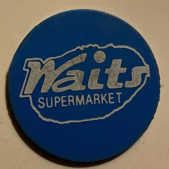 Vintage Waits Supermarket Food Stamp Plastic Token Coin