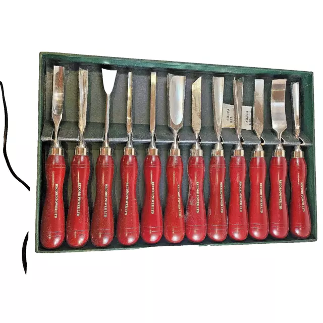 12 piece Record Power Wood Carving Chisel Set