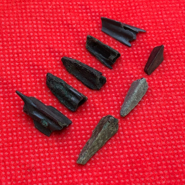 Ancient Bronze Celtic Arrows Artifact Collectible Original Archaeological find