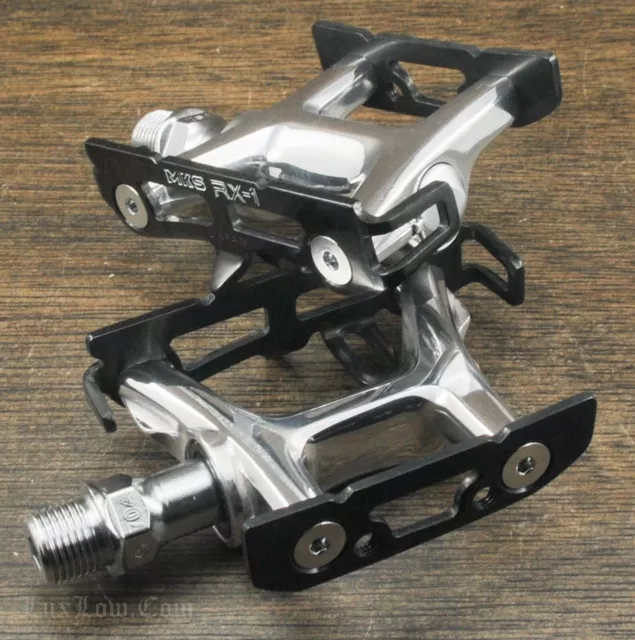 NOS MKS RX-1 (NJS) Track Bike PEDALS 9/16" Keirin Race Fixed Gear Bicycle Fixie