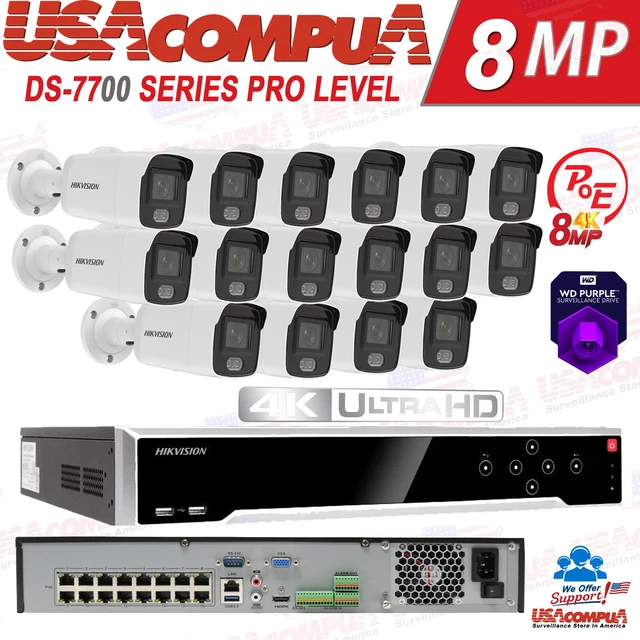 HIKVISION SECURITY CAMERA system ColorVu POE DS2CD2047G1I NVR DS