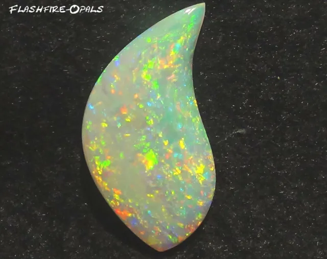 8,9ct. Doppels. Gemme Class Australien Opale Gold-Orange Video Flashfire-Opals