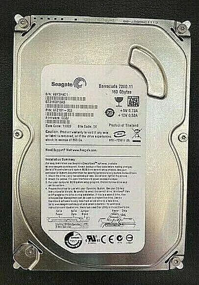 3.5" Seagate Barracuda 7200.11 160Gb Hard Drive St3160813As