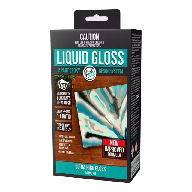 NEW Glass Coat Resin Liquid Gloss Kit By Spotlight