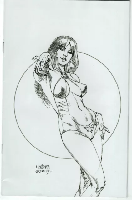 Vampirella #1 2019 Vol 5 Joseph Michael Linsner Virgin Sketch Variant Cover