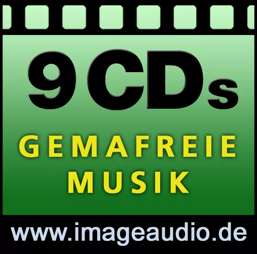 9 CDs GEMAFREIE MUSIK - BOSSA JAZZ ROCK COUNTRY - GEMAFREI AKM SUISA FREI