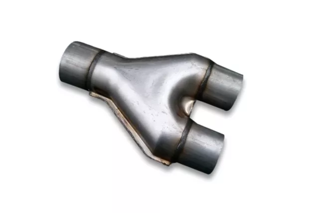 Y-pipe 63-51mm 2.5"-2" Steel Exhaust System Connector Pipe Section Div