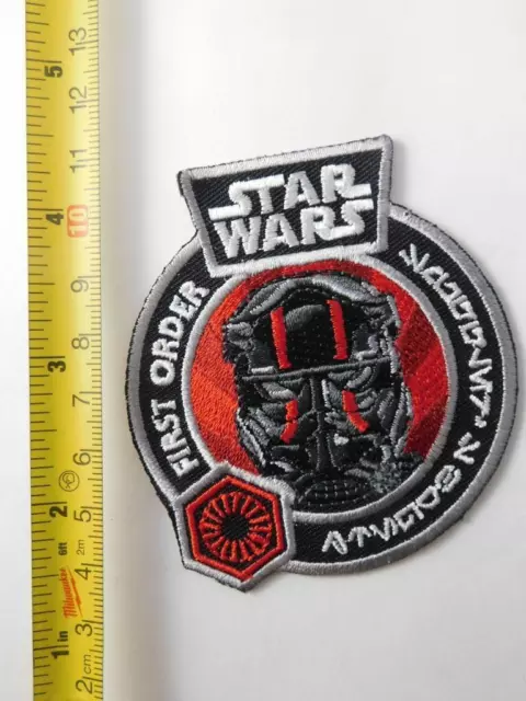 Star Wars First Order Tie Fighter Squadron Logo Patch Badge Hat Vest Hipster