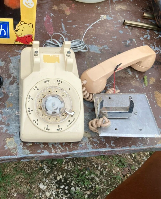 VINTAGE DESK Telephone, Rotary, plus parts Bell System Western Electric