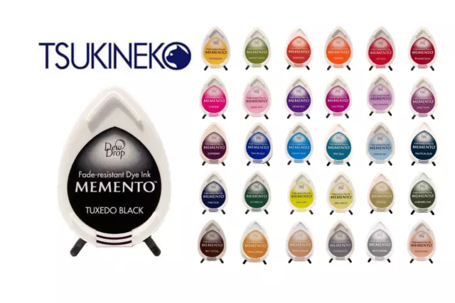 Tsukineko Memento Dew Drop Inks Multiple colours Stamping Card Making