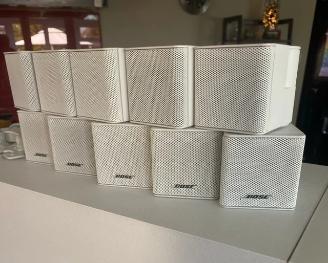 Lot De 5 Enceintes Bose Dual Cube - Acoustimass / Lifestyle Série II - Fonctionnelles