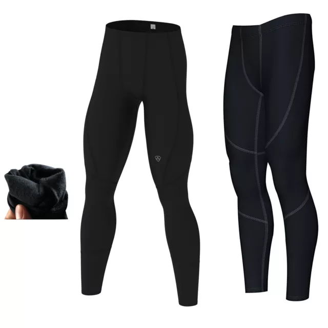 Mens compression Thermal Base layer long pants legging running fitness pant