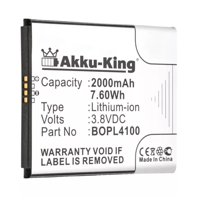 Akku-King Akku  BOPL4100 BOPM310 für HTC Desire 326G 526 526G+ dual sim