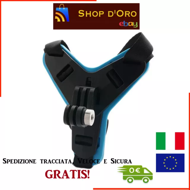 Moto Casco Mento Supporto Per GOPRO Per  Hero 5/6/7 Azione SPORTS Fotocamera