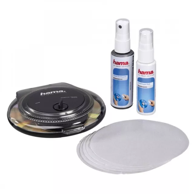 Hama 51488 CD/DVD Reinigungsset und Reparaturset Reinigungsmuschel Spray Paste