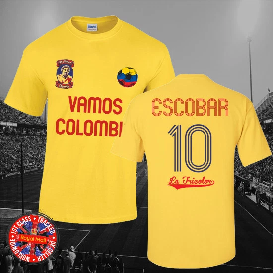 Pablo Escobar Colombia T-shirt, Soccer, Football, Narcos, Men's, Ladies, Gift