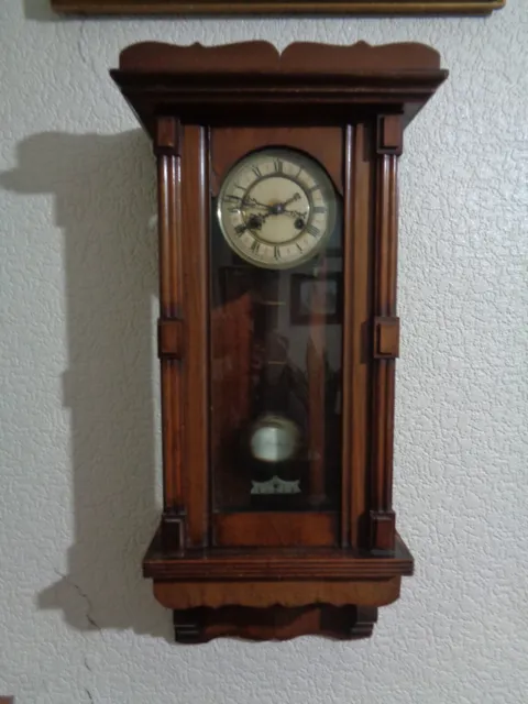 Mechanical Chiming Wall Clock Wood Case