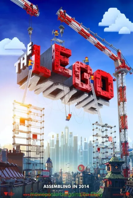 THE LEGO MOVIE MOVIE POSTER Original DS Advance 27x40  WILL FERRELL ANIMATION