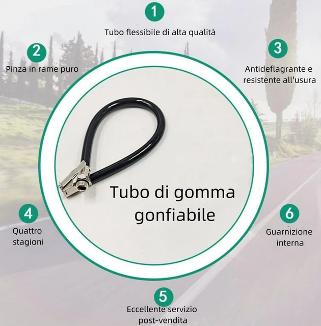 BIlinli Tubo Flessibile di gonfiaggio dell'Aria per Pneumatici per Auto