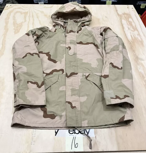 USGI Military Desert Camo Cold Weather Gen 1 ECWCS Desert Gore-tex Parka Medium