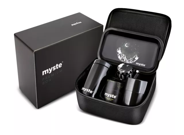 MYSTE XXXL Stash Box with Accessories, Large Grinder 2.5'', Odor-Proof Combo Set 2