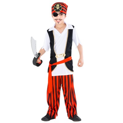 Bambini Child Costume Da Pirata Corsaro Bucaniere Costume Ragazzi Ragazze Halloween 
