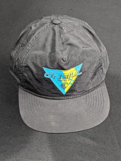 O'Neill Tillys Trucker Hat Adult Black Adjustable Snap Cap Mesh Back Surfing