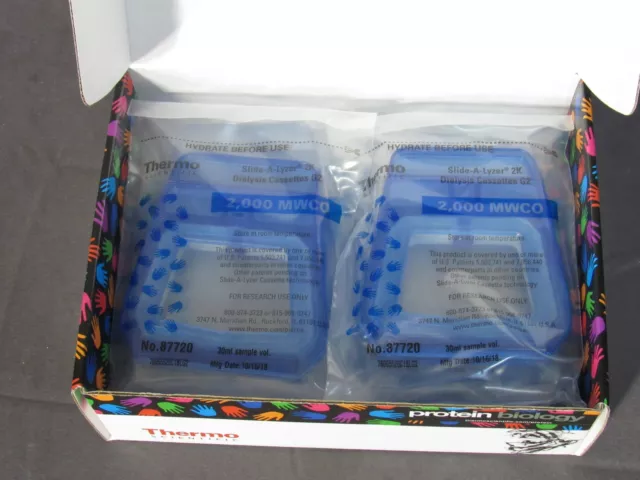 New Box of 6 Thermal 87720 Slide-A-Lyzer Dialysis G2 Cassettes, 2K MWCO, 30ML