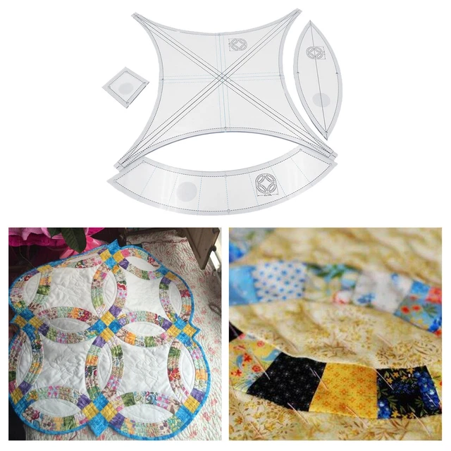 Acryl Vorlagen Patchwork Quilten Herrscher Schablonen für Nähen Ring Kissen