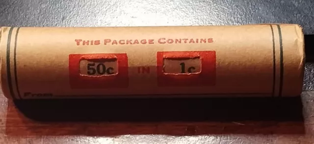 Roll Of Lincoln Wheat Pennies. Sealed!