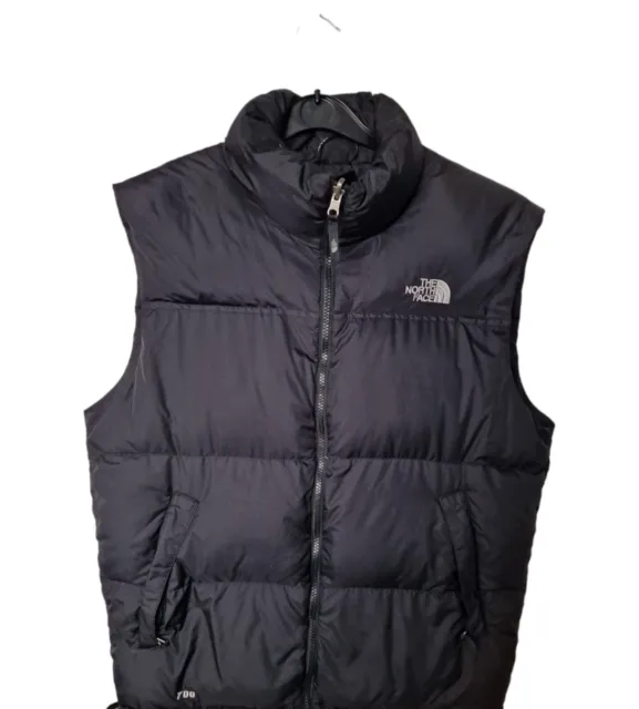 Mens The North Face Black M Medium 700 Down Feather Gilet Bodywarmer Jacket Vest