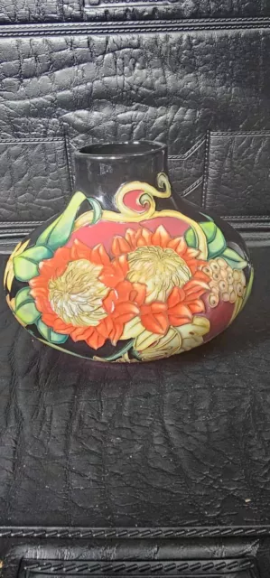 Vintage Old Tupton Ware Ceramic Bulbous Floral / Sunflower Vase