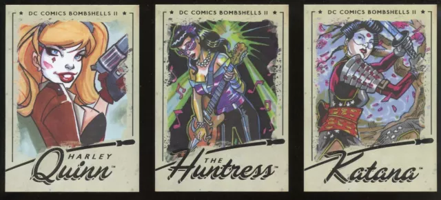 2018 Cryptozoic DC Comics Bombshells 2 II Rainbow Foil Base #19 The Huntress