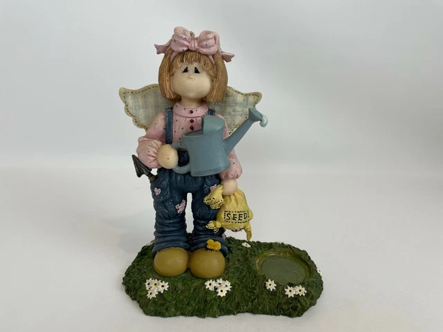 Crazy Mountain Exclusive Designs Girl Angel Summer Garden Votive Candle Holder