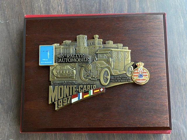 AUTOMOBILIA ÉPINGLETTE BOUTONNIÈRE Enamel Rallye Monte Carlo Commissaire 226618029552