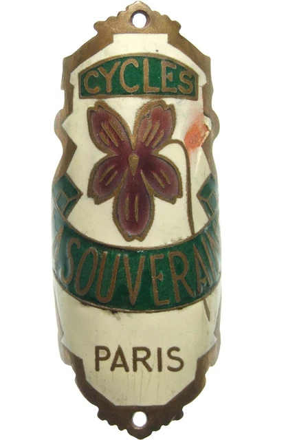 Plaque Bicyclette / Vélo / Objets Collection La Souveraine