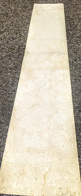 Ash Burl White wood veneer 6" x 37" with paper backer 1/40" thickness AA+ grade