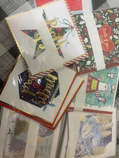 10 Mixed Random Christmas Cards - New