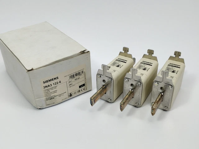 Siemens 3NA3122-6 LV Hrc Fusible Gauche 3pcs
