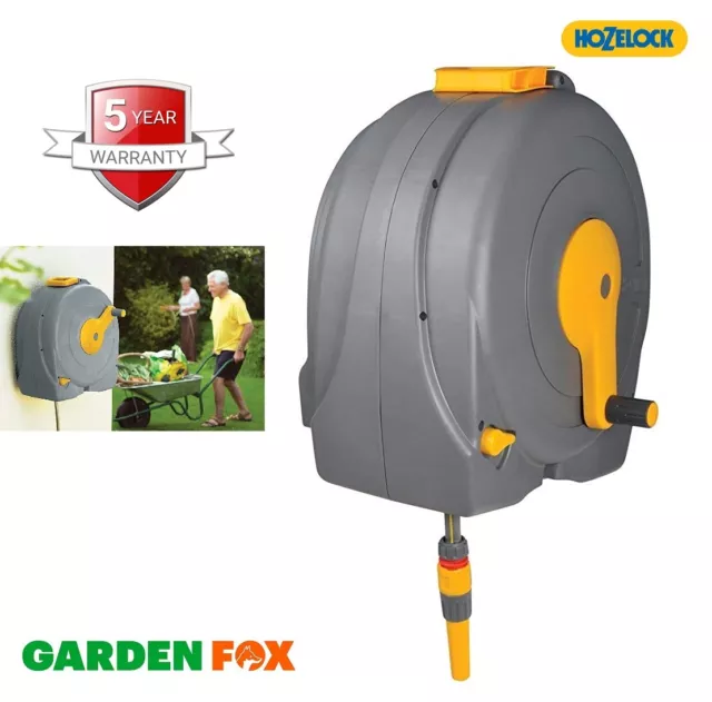 HOZELOCK 40 METER Garden Hose Wall Mounted Fast Reel with Fittings and Self  Wind £136.99 - PicClick UK