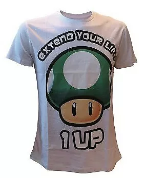 Nintendo T-Shirt Extend your Life weiß, L Neu & OVP