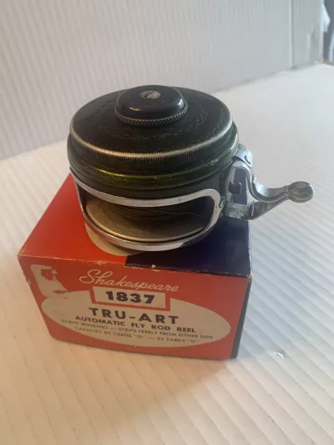 VINTAGE SHAKESPEARE SILENT TRU-ART Automatic Fly Fishing Reel No. 1837  Model HN $39.99 - PicClick